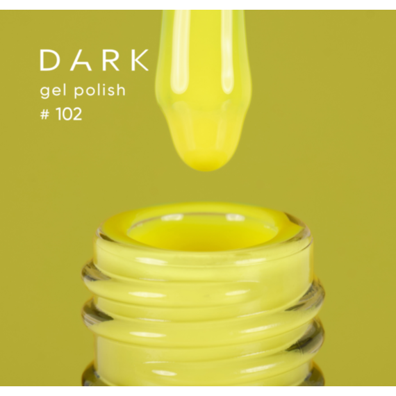 Гель-лак DARK №102, желтый, 10 мл