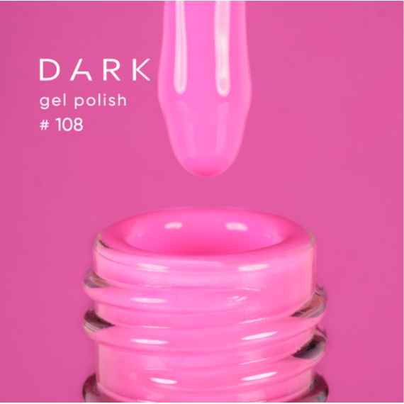 Гель-лак DARK №108, розовый, 10 мл