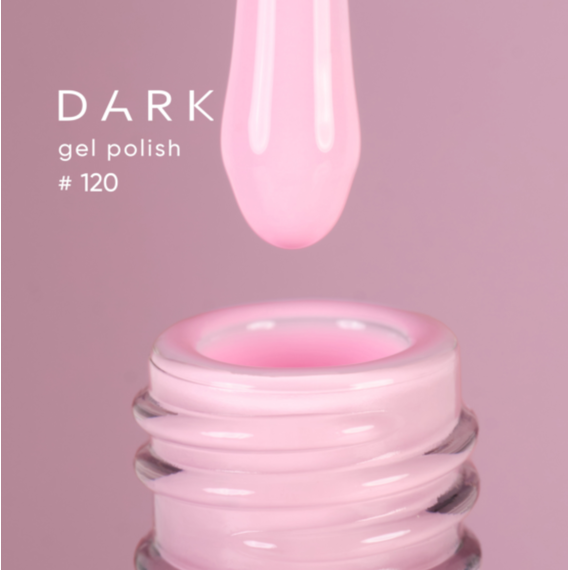 Гель-лак DARK №120, нежный розовый, 10 мл