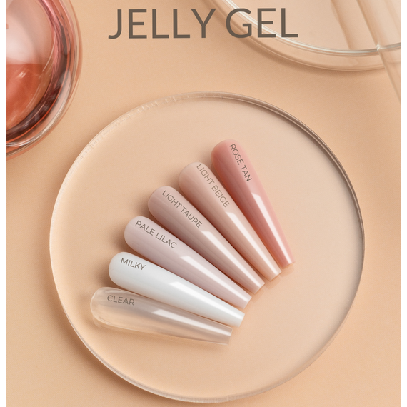 Гель-желе для ногтей HEYLOVE Jelly gel Pale Lilac, светло-сиреневый, 20 г, изображение 2