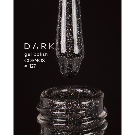 Гель-лак DARK Cosmos №127, черный, 6 мл
