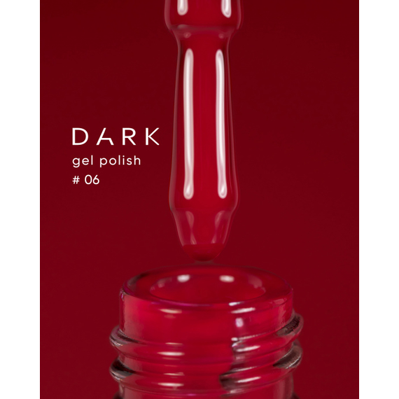 Гель-лак DARK №006, классический красный, 6 мл