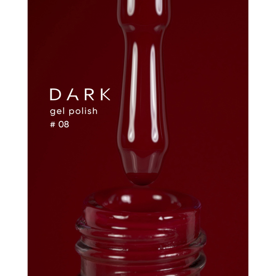 Гель-лак DARK №008, темный красный, 6 мл