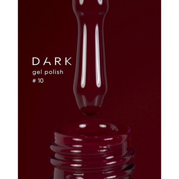 Гель-лак DARK №010, бордовый, 6 мл