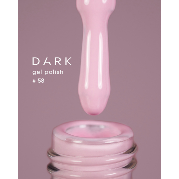 Гель-лак DARK №058, пастельно-рожевий, 6 мл