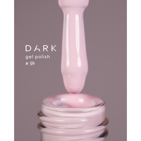 Гель-лак DARK №059, пастельно-розовый, 6 мл