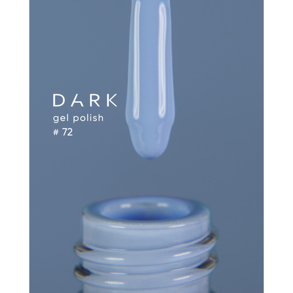 Гель-лак DARK №072, небесно-голубой, 6 мл