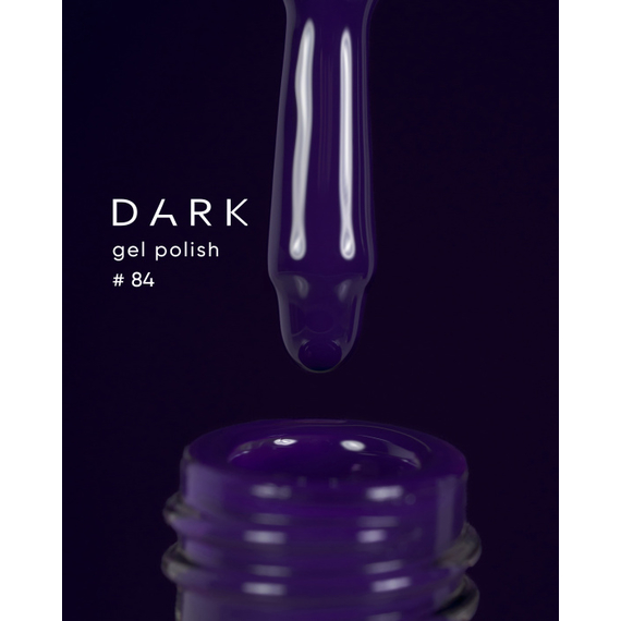 Гель-лак DARK №084, темно-фіолетовий, 6 мл