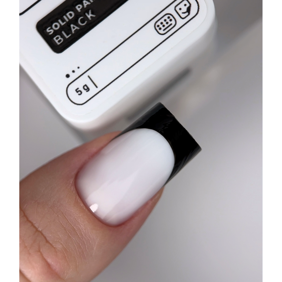 Гель-краска HEYLOVE Solid Paint gel BLACK черная, 5 г