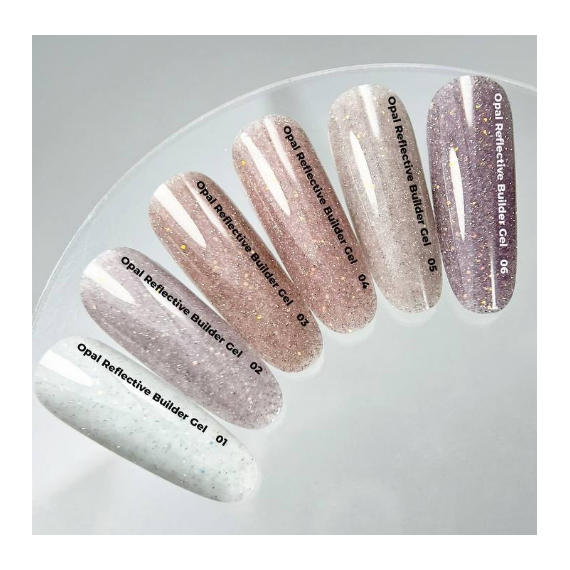 NAILSOFTHEDAY OPAL Reflective builder gel #02, pink-milky, 15 ml, 2 image