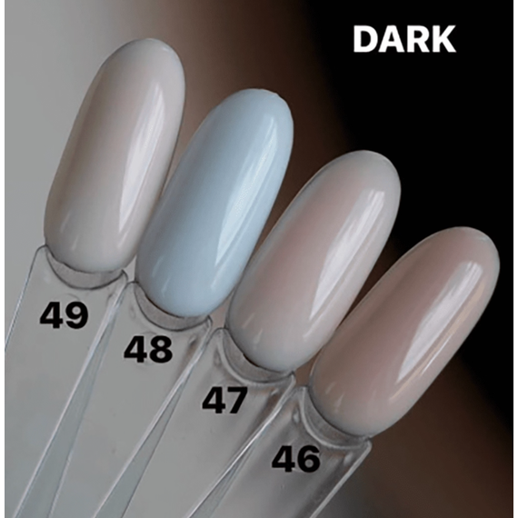 База для ногтей DARK PRO base №46, черная тара, чудесная полупрозрачная, 15 мл, Обьем: 10 мл, изображение 2