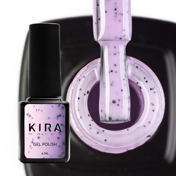 Gel polish Kira Nails Chia Pudding No. 06 blueberry, 6 ml
