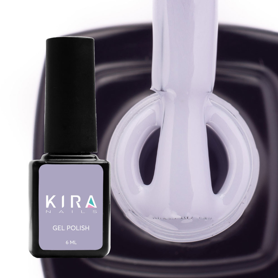 Гель-лак Kira Nails №133 сіро-блакитний емаль, 6 мл