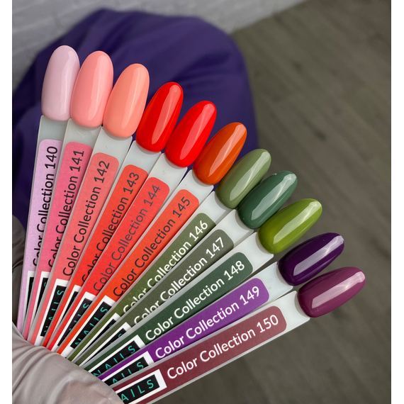 Гель-лак Kira Nails №145 оранжево-красная эмаль, 6 мл, изображение 3