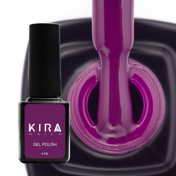 Гель-лак Kira Nails №151 баклажанная эмаль, 6 мл
