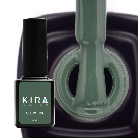Гель-лак Kira Nails №171 спокойный зеленый эмаль, 6 мл