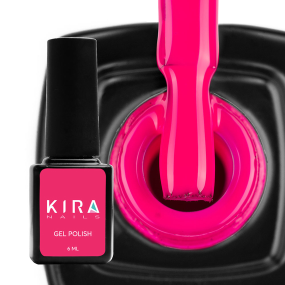 Гель-лак Kira Nails №174 неоновая фуксия, 6 мл