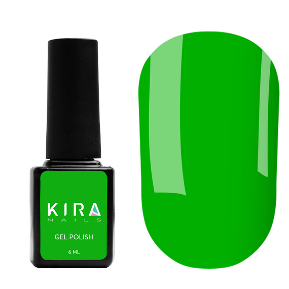 Gel polish Kira Nails No. 181 grass green, 6 ml, 2 image