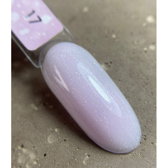 База для ногтей DARK PRO base №17, черная тара, молочно-розовая с шиммером, 15 мл, Обьем: 10 мл