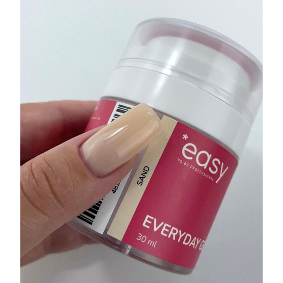 Моделирующий гель для ногтей Easy Everyday gel Sand, карамель, 30 мл