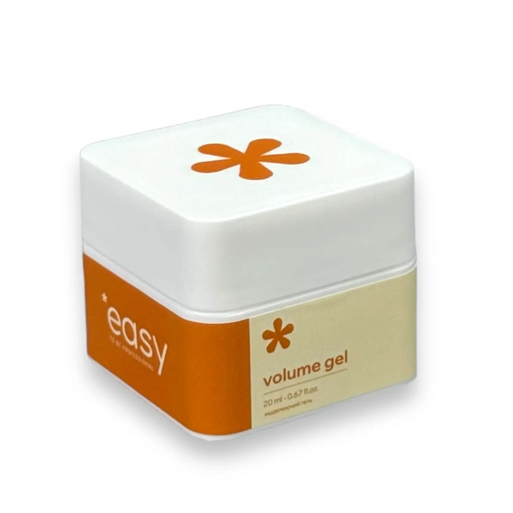 Гель желе для нігтів EASY Volume gel, прозорий, 20 мл, зображення 2