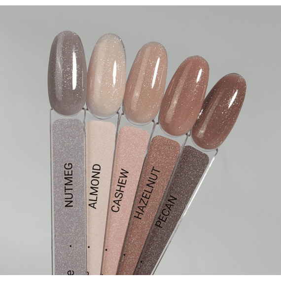 Оттеночная база HEYLOVE Tint base ALMOND миндальный с шиммером, 15 мл, изображение 2