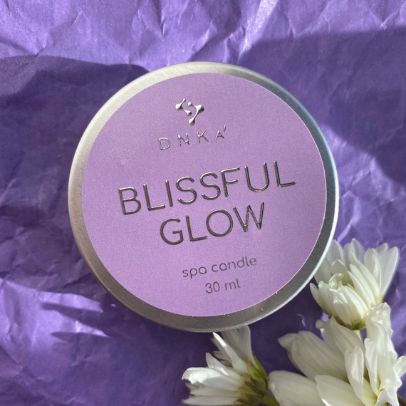 Perfumed massage candle DNKA spa candle Blissful Glow, 30 g