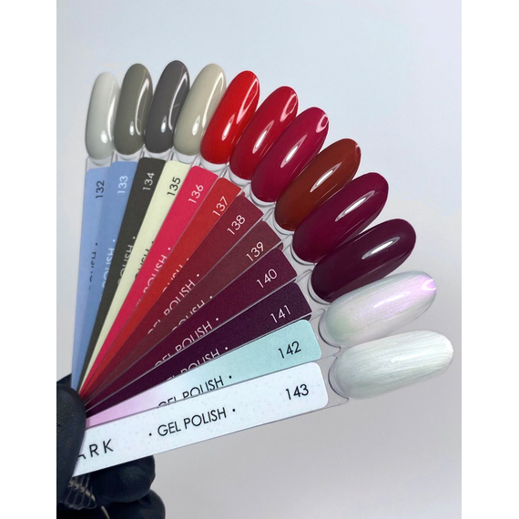 DARK gel polish #137, red, 6 ml, 2 image