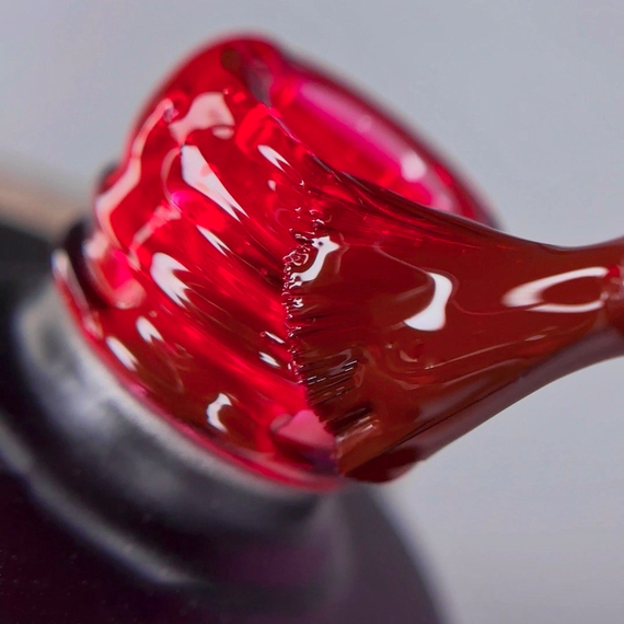 Топ для нігтів Saga GLASS Top №04, вітраж малиновий, 10 мл, зображення 2