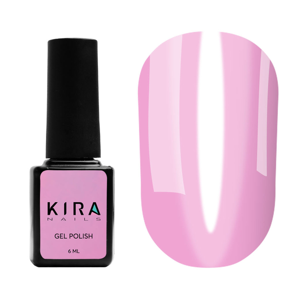 Гель-лак Kira Nails Vitrage №V12 розовый витражный, 6 мл