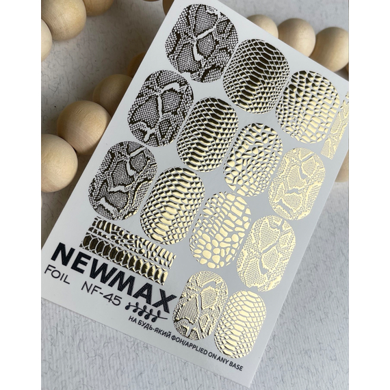 Слайдер дизайн Foil NF 45 золотая змея