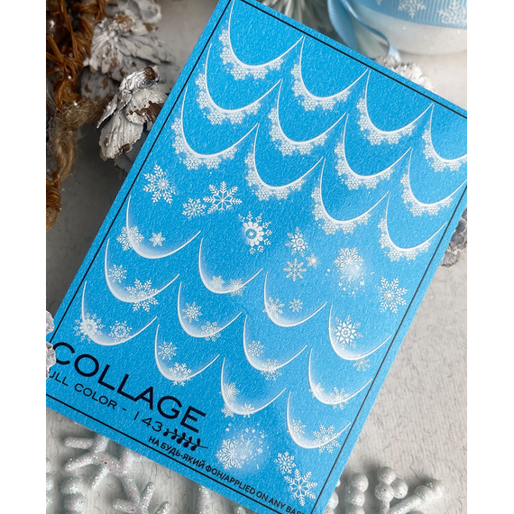 Слайдер дизайн Collage 143 снежинки