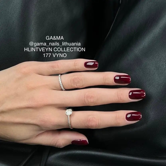 Гель-лак для ногтей GaMa Hlintveyn №177 вино, 10 мл, Цвет: Винный, изображение 5