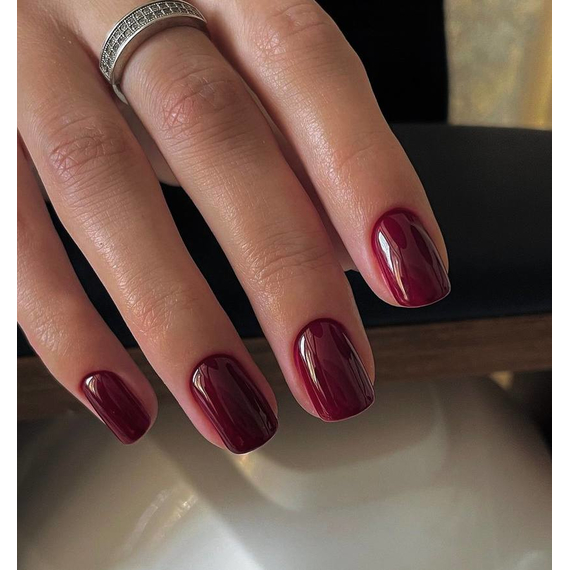 Gel polish Komilfo Rior Collection No. 004 dark cherry enamel, 8 ml, Color: Burgundy, 2 image