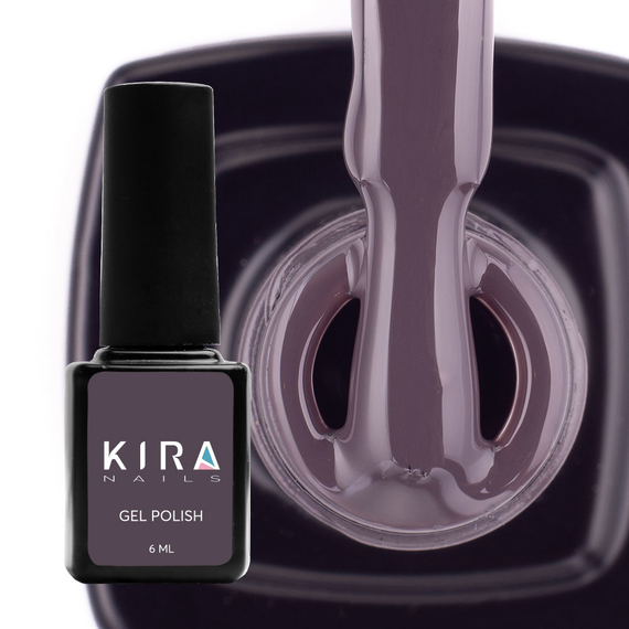 Gel polish Kira Nails #067 dark purple enamel, 6 ml