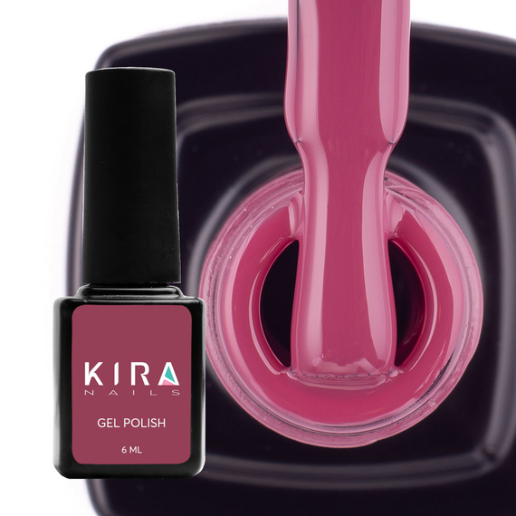 Гель-лак Kira Nails №069 винно-пурпурная эмаль, 6 мл