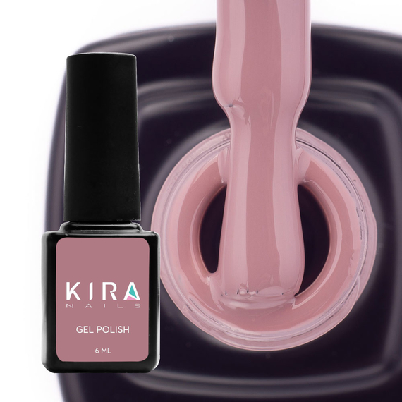 Гель-лак Kira Nails №119 сливово-коричневий емаль, 6 мл