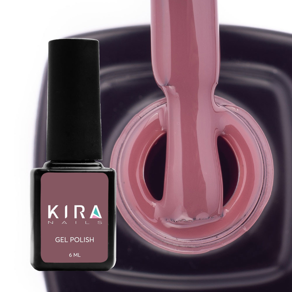 Гель-лак Kira Nails №120 червоно-коричневий емаль, 6 мл