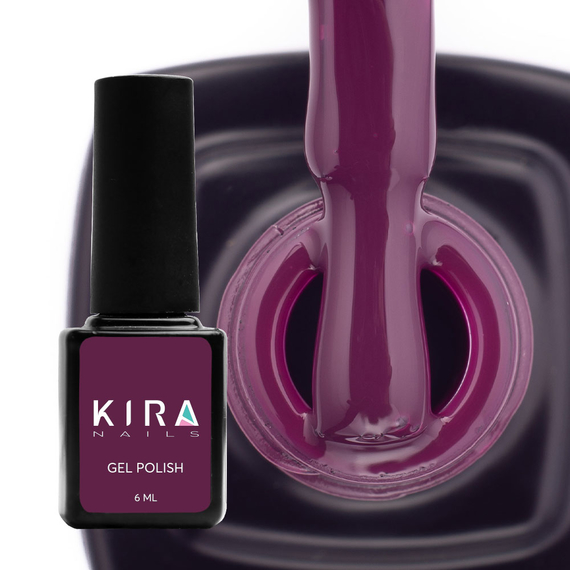 Гель-лак Kira Nails №152 фіолетово-коричневий емаль, 6 мл
