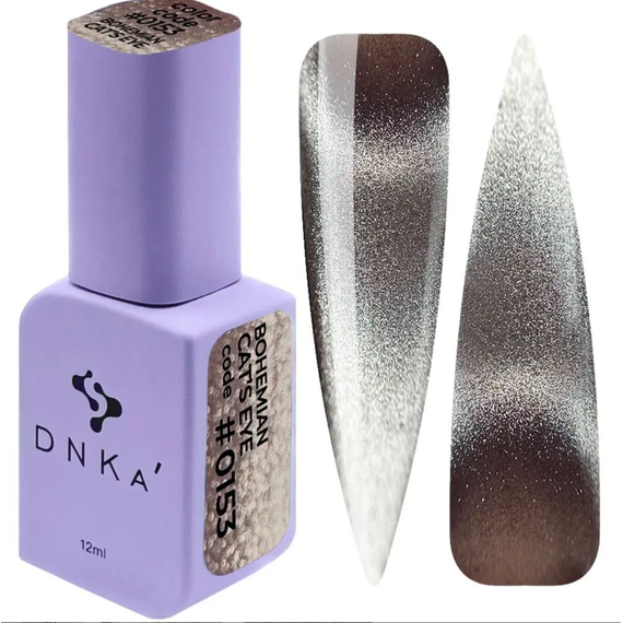 Гель-лак для нігтів DNKA Bohemian Cat Eye №0020, котяче око, 12 мл