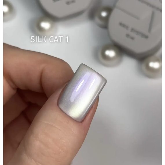 Гель-лак Saga Silk Cat Кошачий Глаз №01, 10 мл