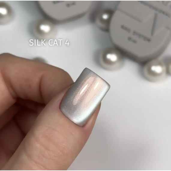 Гель-лак Saga Silk Cat Кошачий Глаз №04, 10 мл