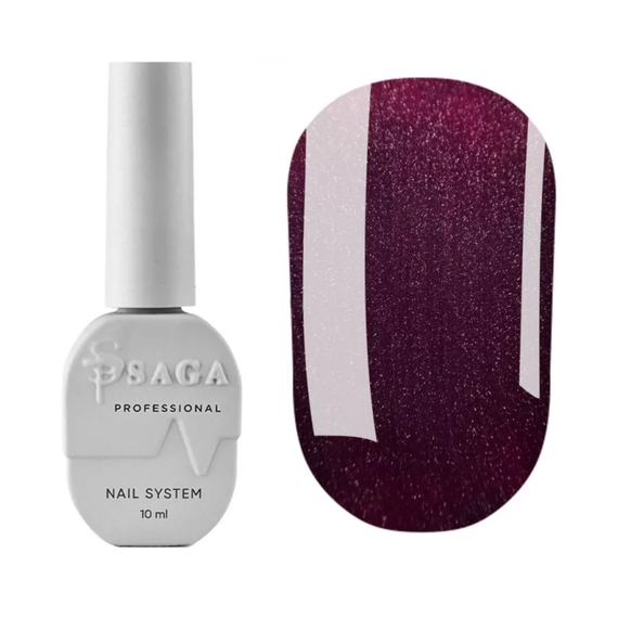 Гель-лак Saga Wine Cat Кошачий Глаз №04, 10 мл