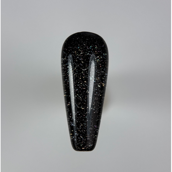 Гель-лак для ногтей TOUCH gel polish PIXI №06, черный с блестками, 9 мл