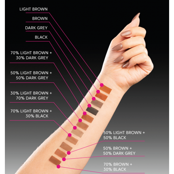 Краска для бровей и ресниц ZOLA TATTOO TINT Light brown, 15 мл, изображение 2