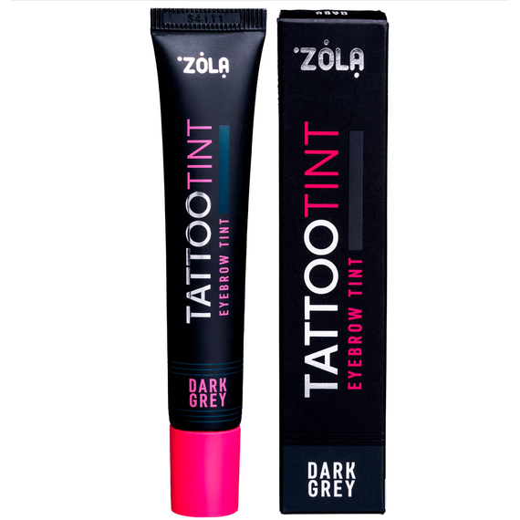 Краска для бровей и ресниц ZOLA TATTOO TINT Dark Grey, 15 мл