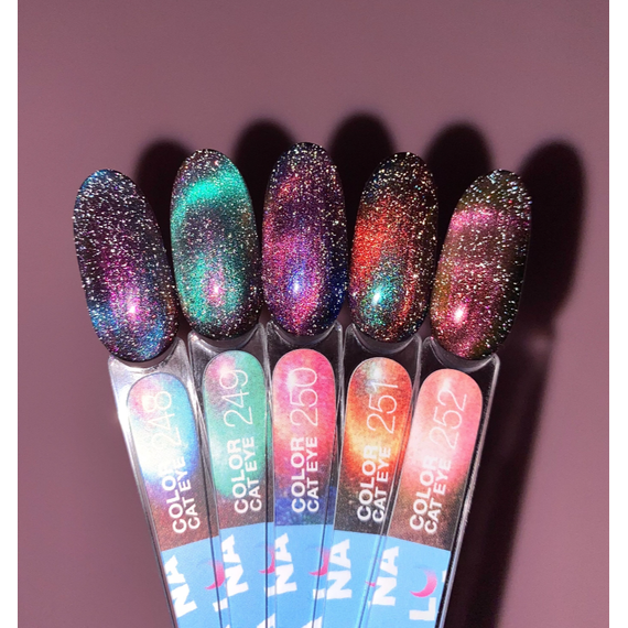 Гель-лак для ногтей LUNA Color Cat Eye №252, кошачий глаз, 13 мл, изображение 3