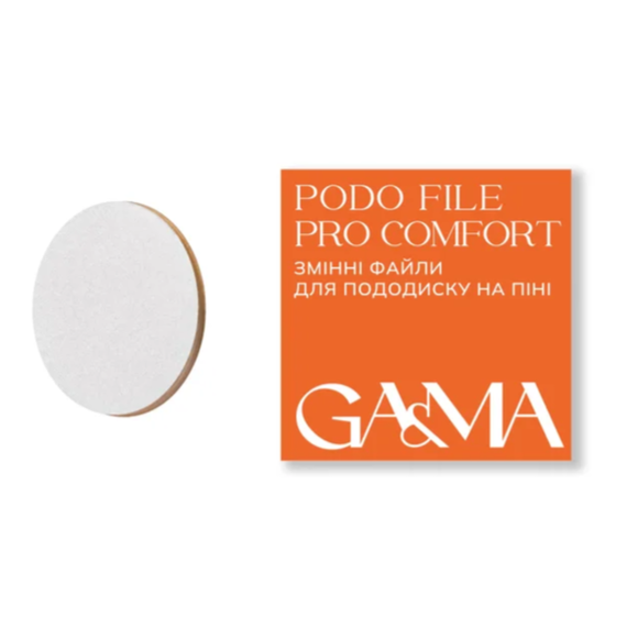 Сменные файлы для диска GaMa Podo File PRO Comfort, на пене, 400 грит, 50 шт