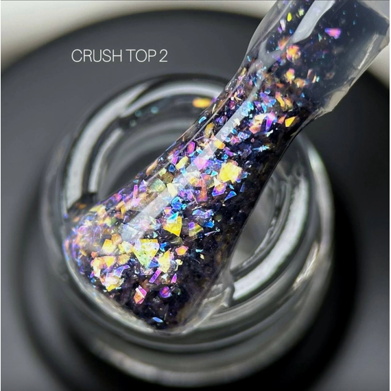 Топ для нігтів Saga Top CRUSH 02, 10 мл, зображення 2