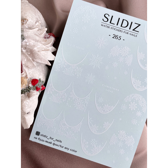 Слайдер дизайн SLIDIZ 265 френч снежины.